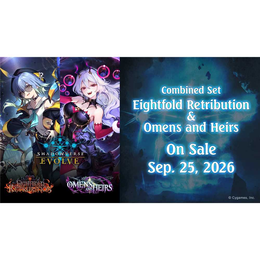 COMBINED SET SHADOWVERSE: EVOLVE "EIGHTFOLD RETRIBUTION & OMENS AND HEIRS" (12 PACKS) - ENG
