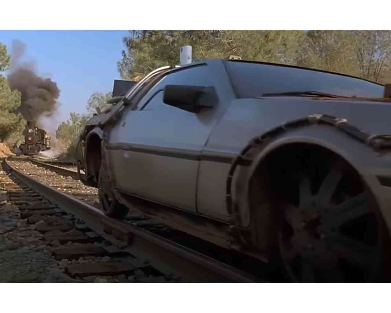 De Lorean with Railroad Wheels - Jada Toys - Anime Figuren günstig kaufen