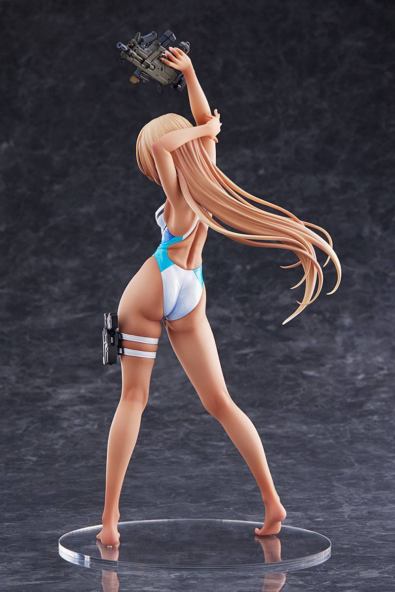 Kouhai-chan of the Swim Club in Blue Line Swimsuit Amakuni