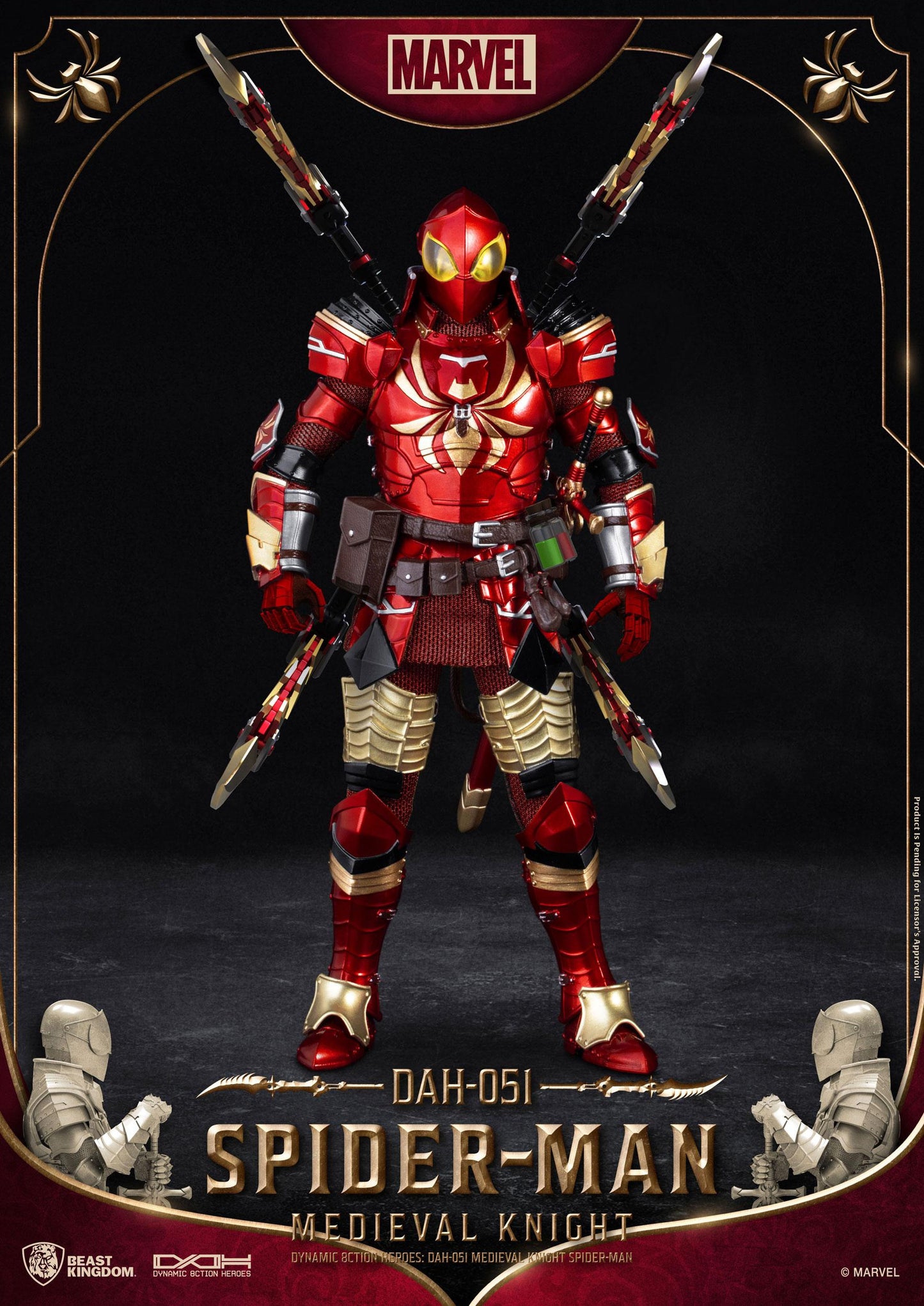 Medieval Knight Spider-Man - Dynamic 8ction Heroes - Beast Kingdom Toys