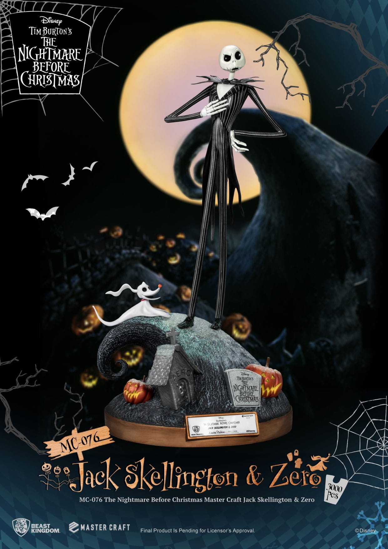 Jack Skellington & Zero - Master Craft - Beast Kingdom