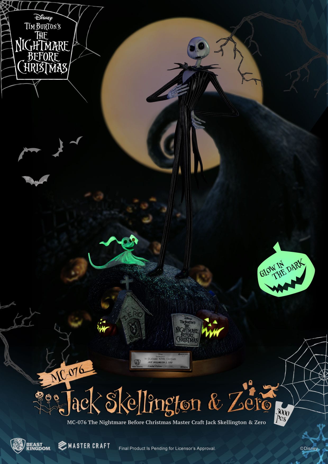 Jack Skellington & Zero - Master Craft - Beast Kingdom