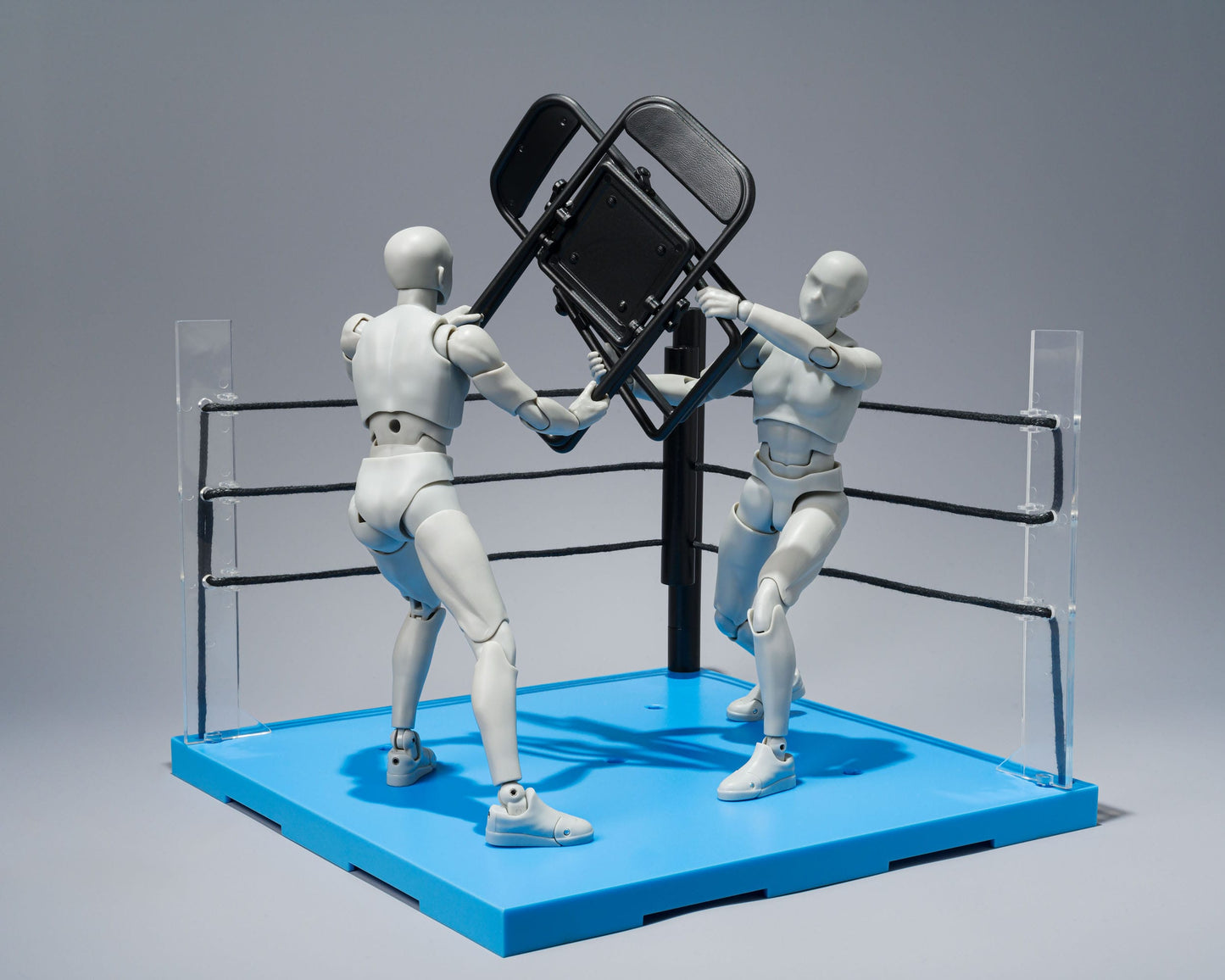 Act Ring Corner & Folding Chair Set Neutral Ver. Bandai Tamashii Nations