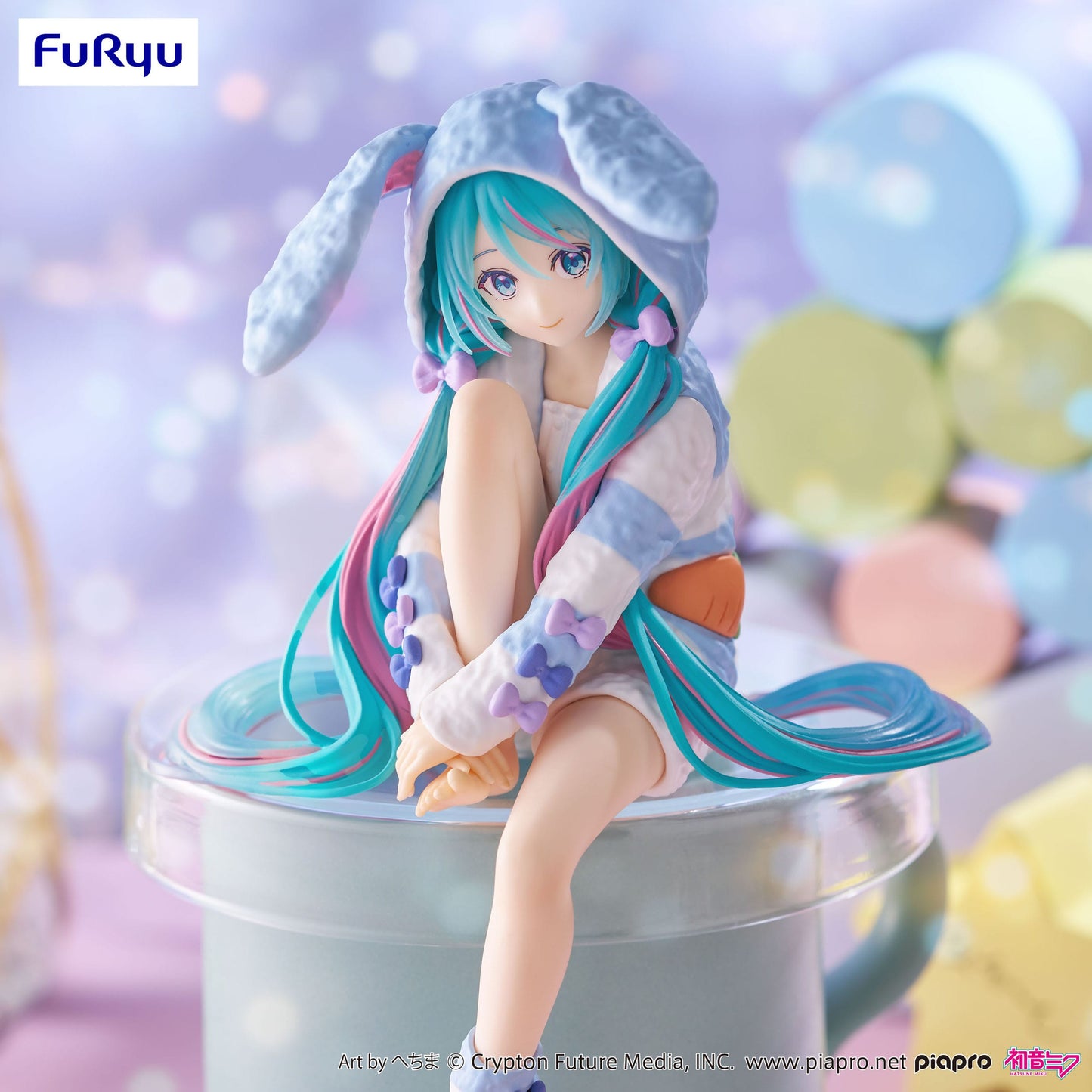 Hatsune Miku Rabbit Ear Hood Pajama Blue Color Ver. Furyu