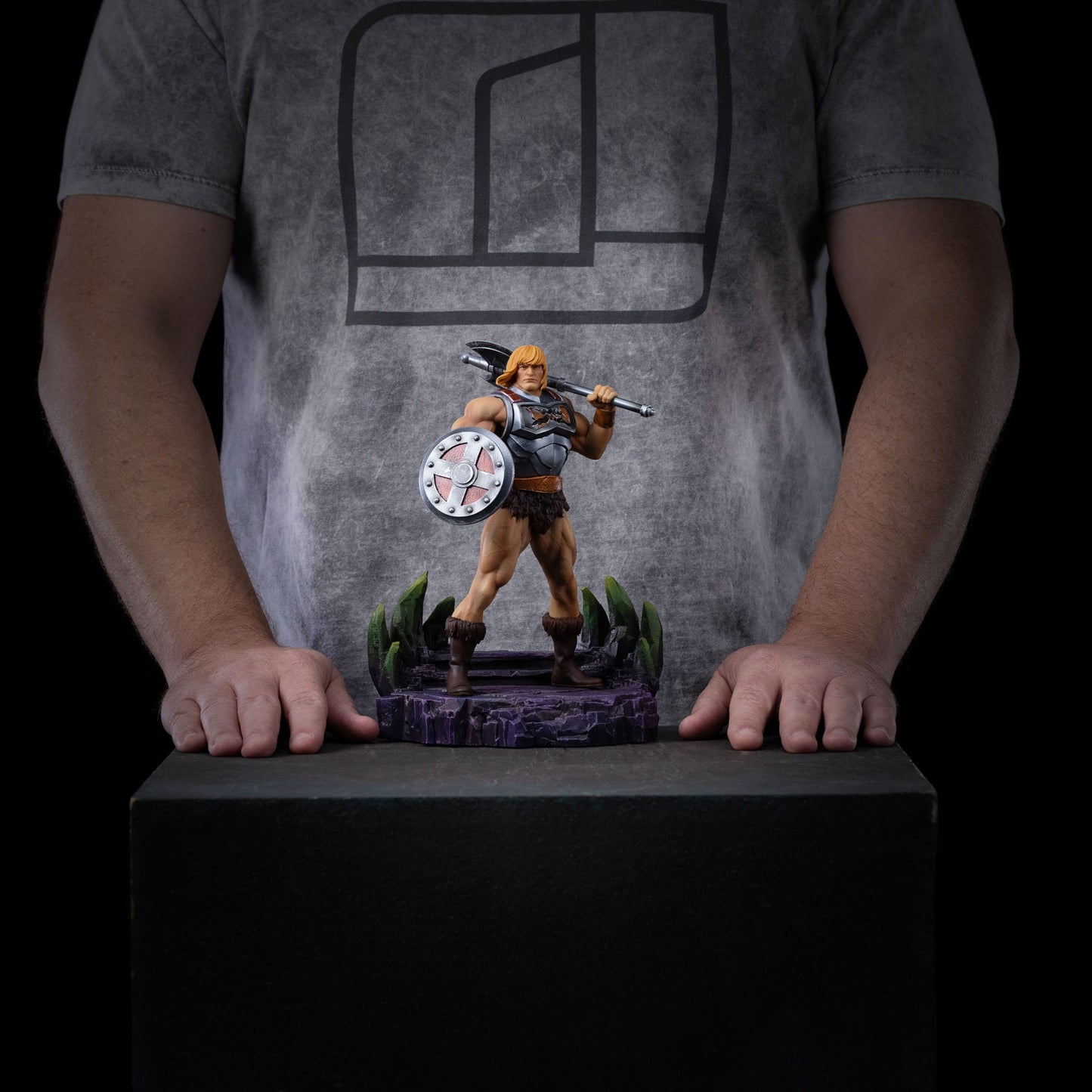 He-Man Battle Armor Version heo Exclusice Art Scale Iron Studios - Anime Figuren günstig kaufen