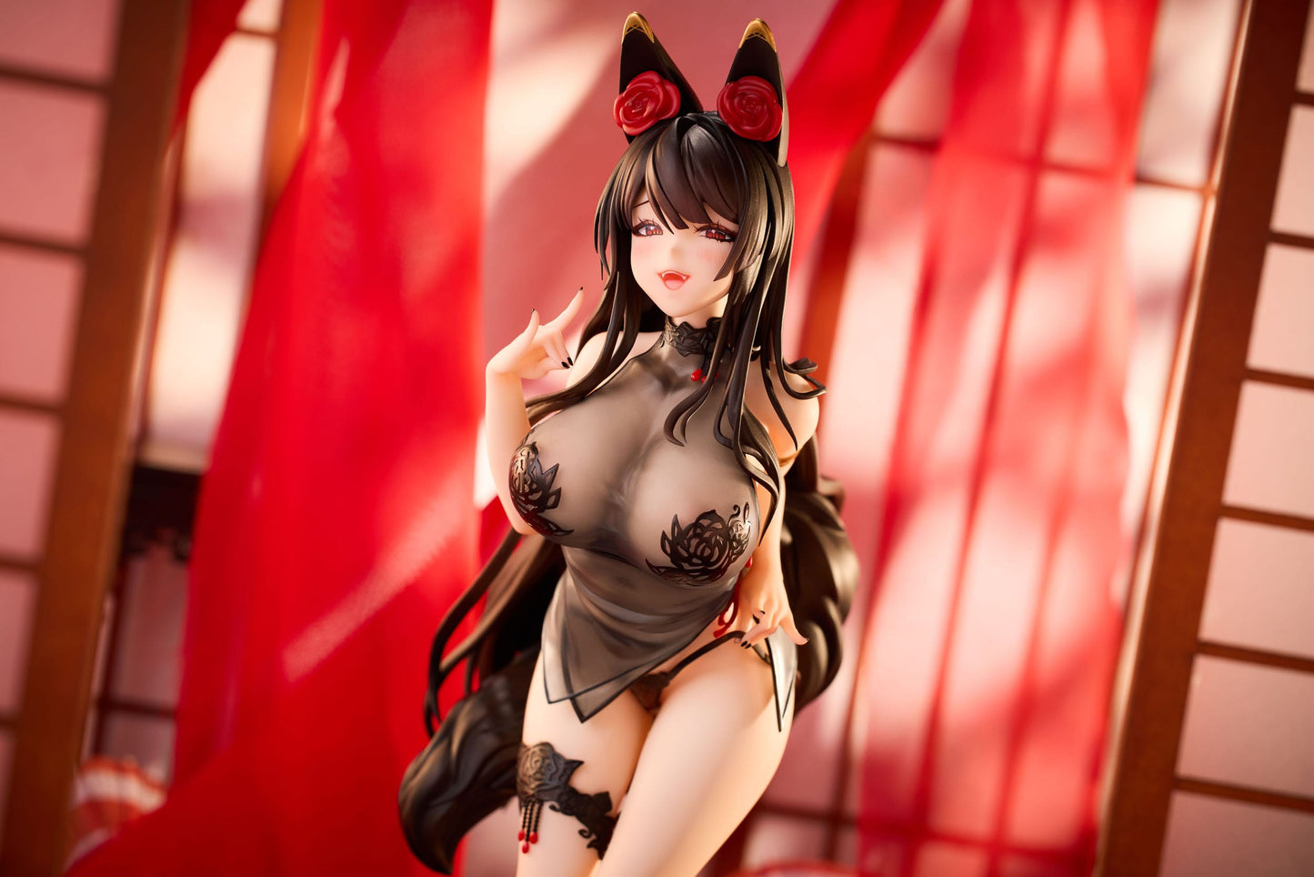 Rose Fox Girl Blooming in Midwinter Maxcute