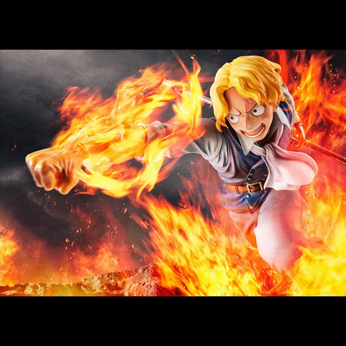 Sabo Fire Fist Inheritance Limited Edition P.O.P