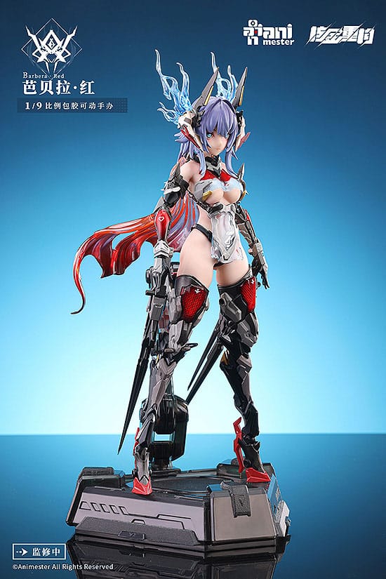 Thunderbolt-barbera red Animester Alloy Articulated Assemblable Model