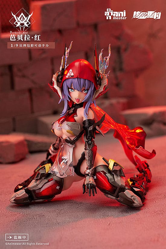 Thunderbolt-barbera red Animester Alloy Articulated Assemblable Model