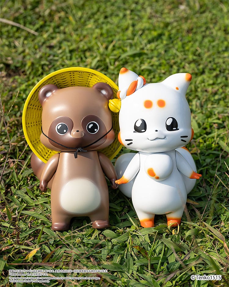 Chibi Creature Ponkichi Little Fox with Two Tails Ember Toys