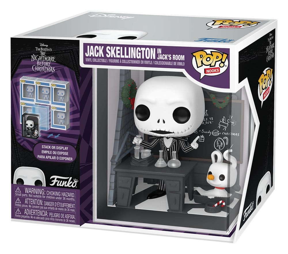 Nightmare Before Christmas POP! Nooks Vinyl Figur Jack Skellington's Room - Anime Figuren günstig kaufen