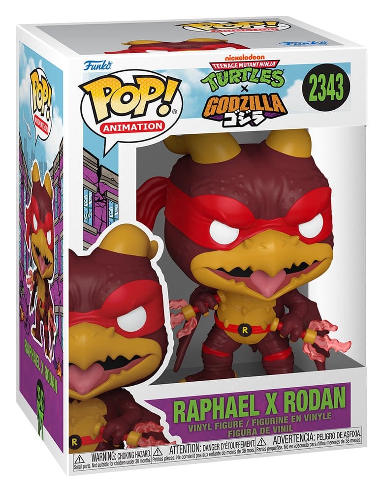 Godzilla x Turtles POP! Animation Vinyl Figur Raphael X Rodan - Anime Figuren günstig kaufen