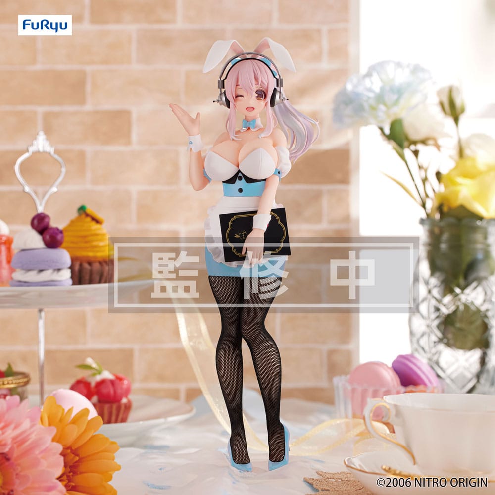 Super Sonico Waitress Light Blue Color Ver. BiCute Bunnies Furyu