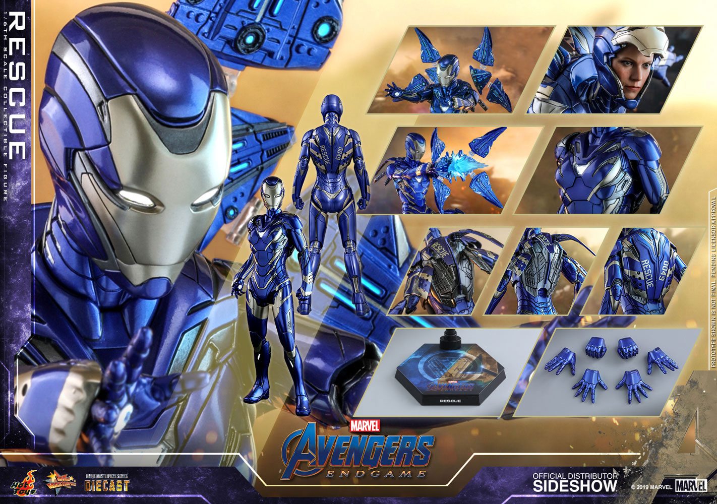 Rescue (Pepper Potts) Figura Colecionável Escala 1/6 – Hot Toys Movie Masterpiece DIECAST (Vingadores: Endgame)