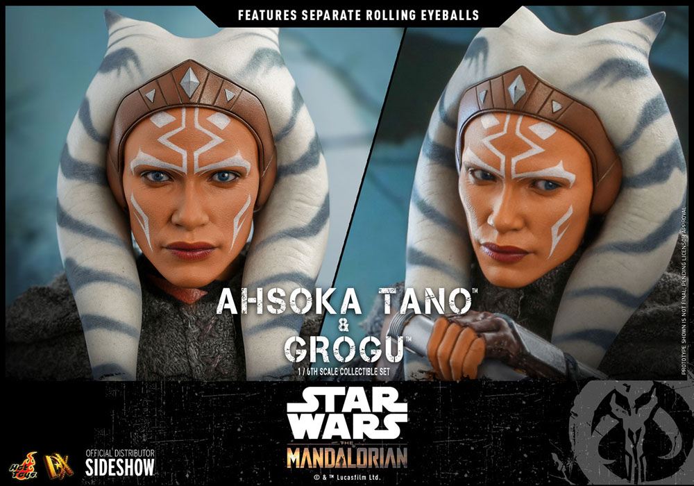 Ahsoka Tano & Grogu Star Wars The Mandalorian Hot Toys