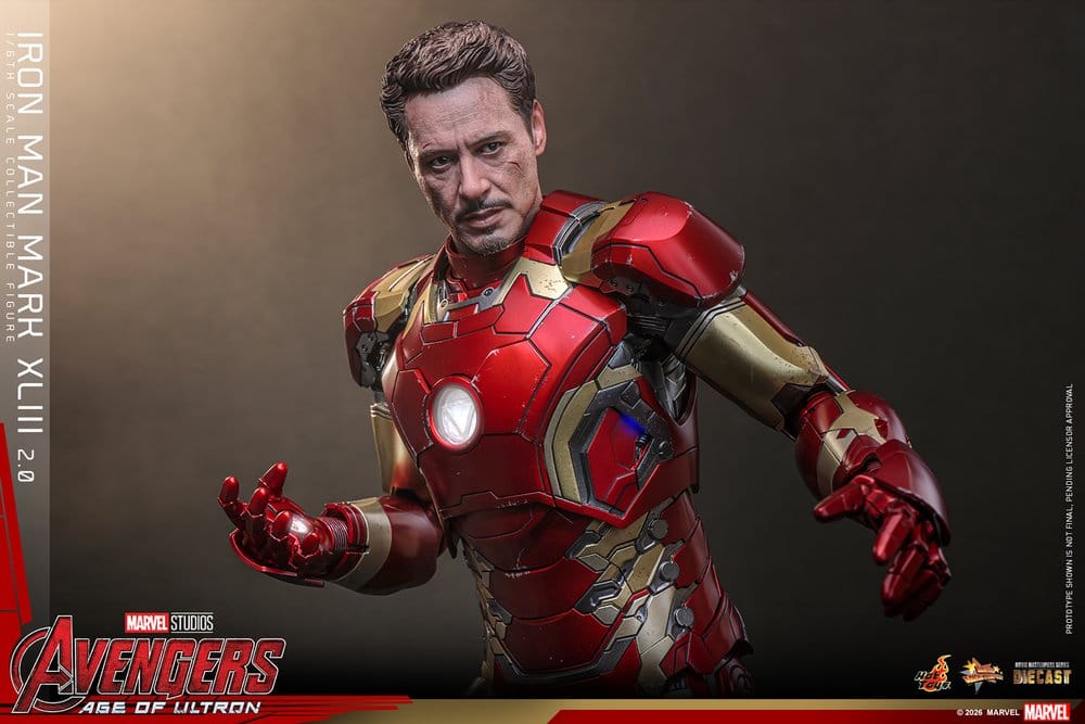 Avengers: Age of Ultron Movie Masterpiece Diecast Actionfigur 1/6 Iron Man Mark XLIII (2.0) 32 cm - Anime Figuren günstig kaufen