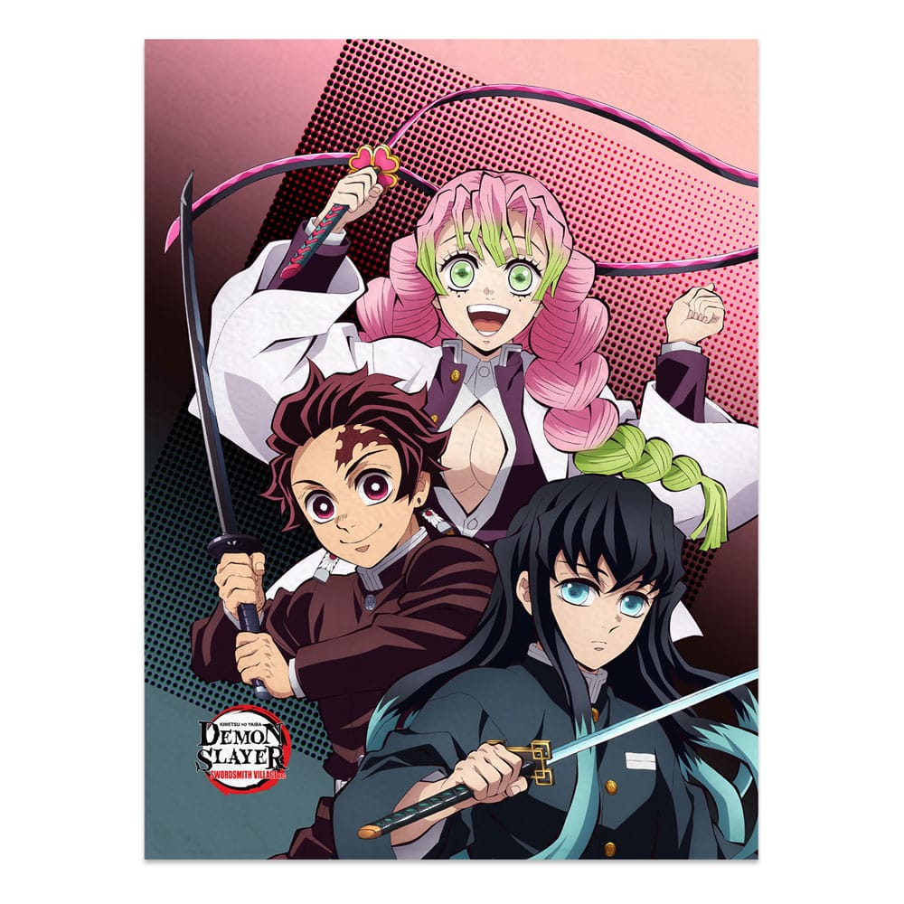 Demon Slayer: Kimetsu no Yaiba Decke Tanjiro, Mitsuri, Muichiro 120 x 160 cm - Anime Figuren günstig kaufen