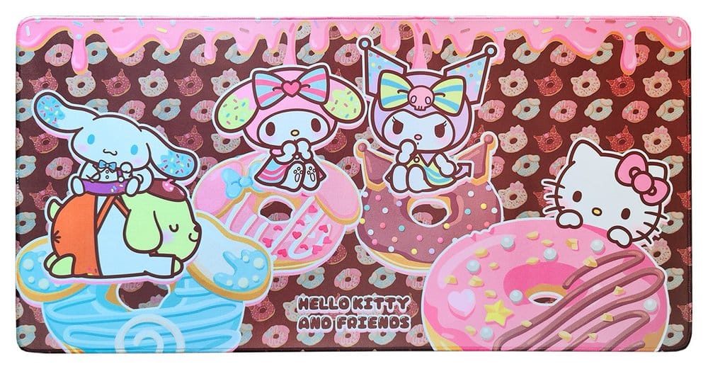 Sanrio Pink Black Party Series XXL Mousepad Hello Kitty & Friends Donuts - Anime Figuren günstig kaufen
