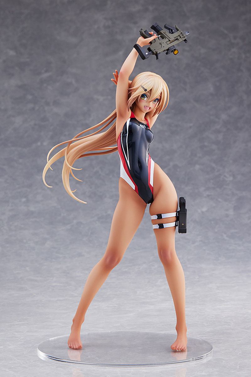 Kouhai-chan of the Swim Club in Red Line Swimsuit / Arms Note