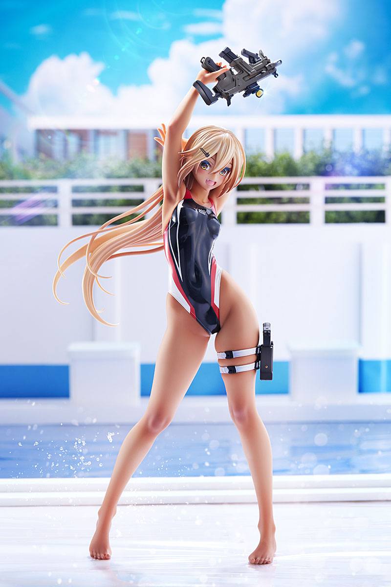Kouhai-chan of the Swim Club in Red Line Swimsuit / Arms Note