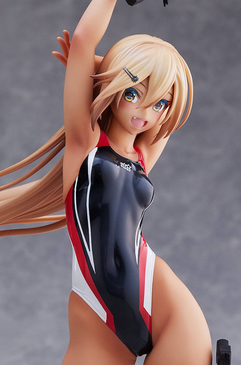 Kouhai-chan of the Swim Club in Red Line Swimsuit / Arms Note