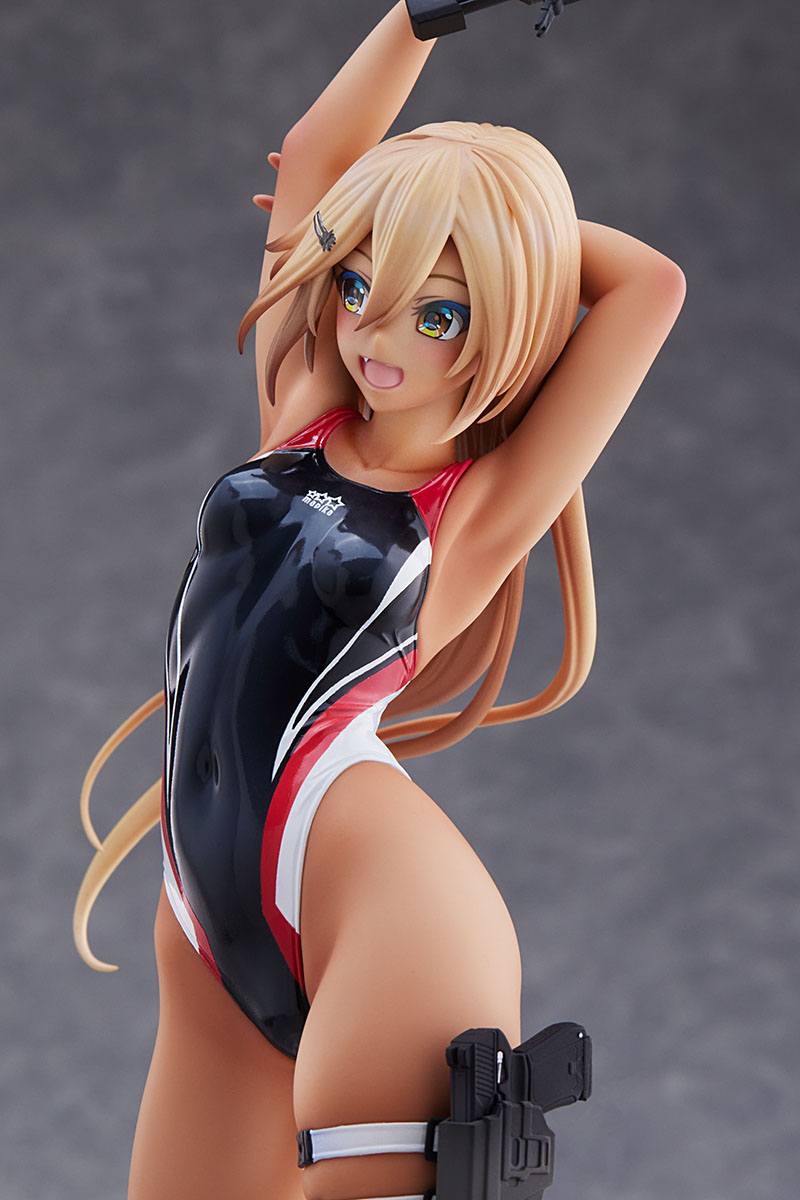 Kouhai-chan of the Swim Club in Red Line Swimsuit / Arms Note