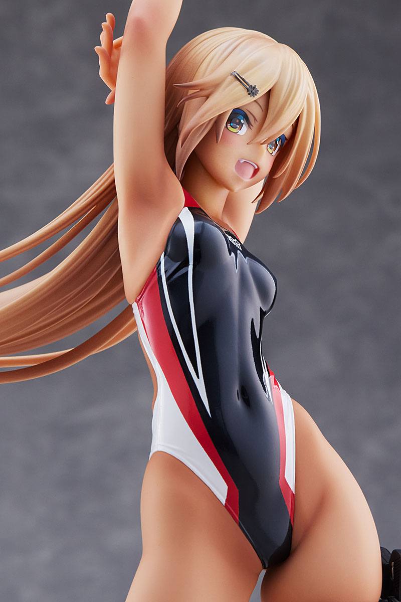 Kouhai-chan of the Swim Club in Red Line Swimsuit / Arms Note