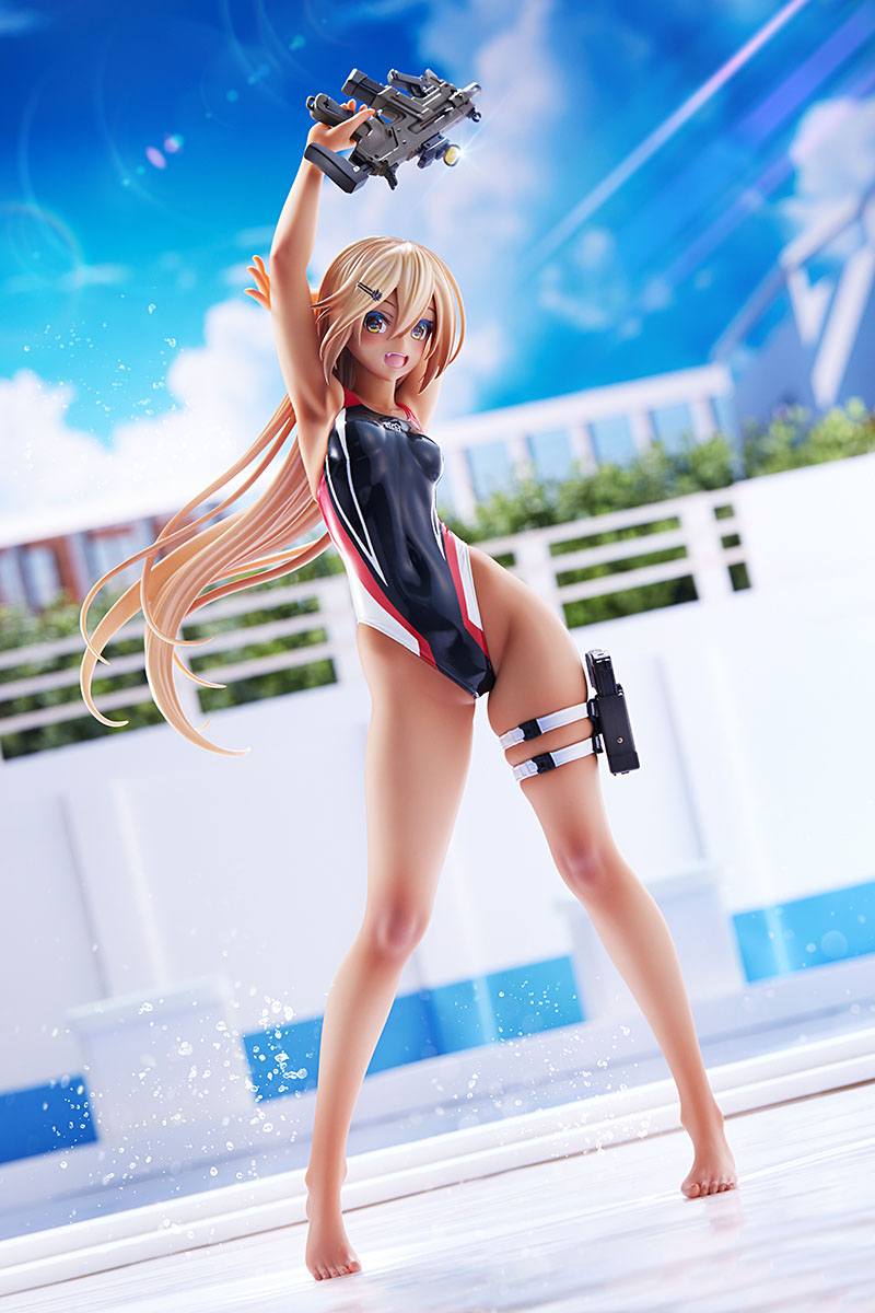 Kouhai-chan of the Swim Club in Red Line Swimsuit / Arms Note