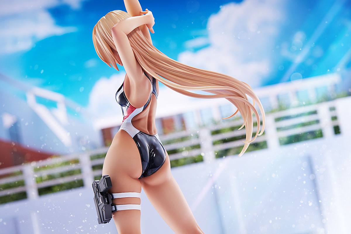 Kouhai-chan of the Swim Club in Red Line Swimsuit / Arms Note