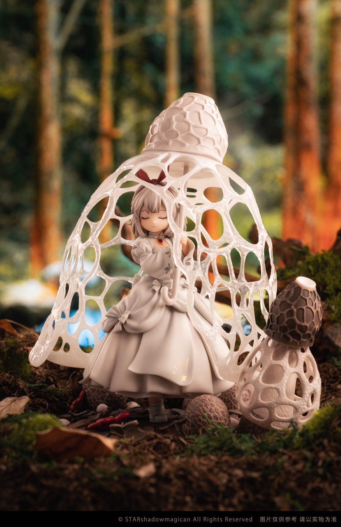 Dictyophora Indusiata The Mushroom Girls Reverse Studio