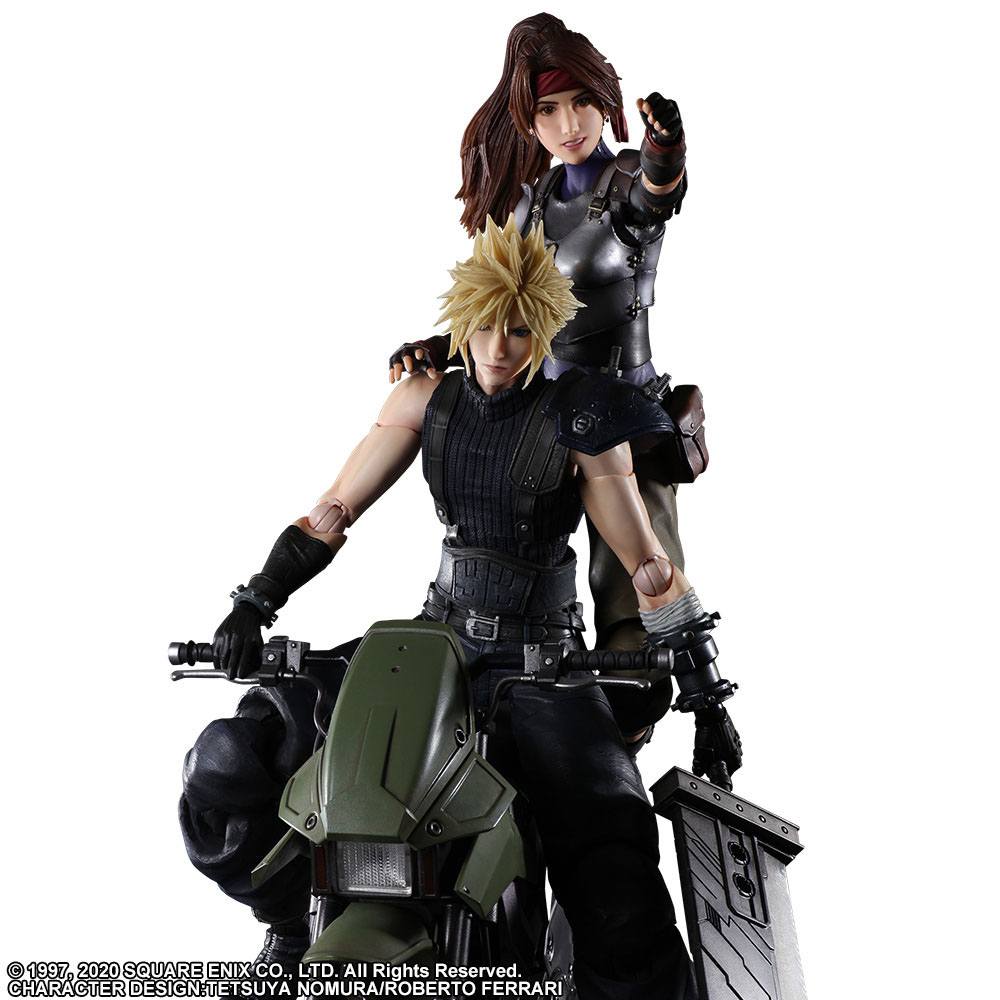 Jessie, Cloud & Bike - Play Arts Kai / Final Fantasy VII Remake