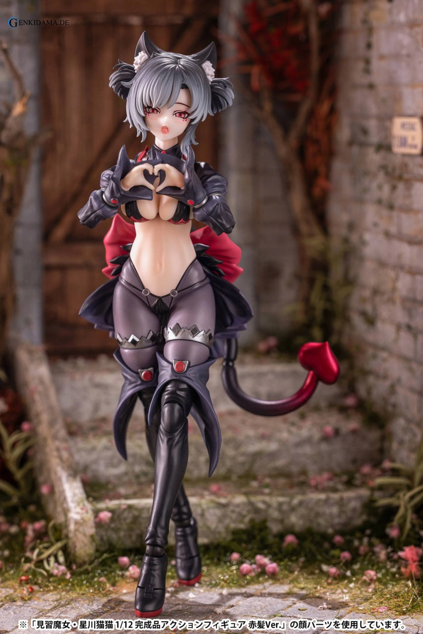 Apprentice Witch Hoshikawa Neco 1/12 Complete Model Action Black Hair Ver.