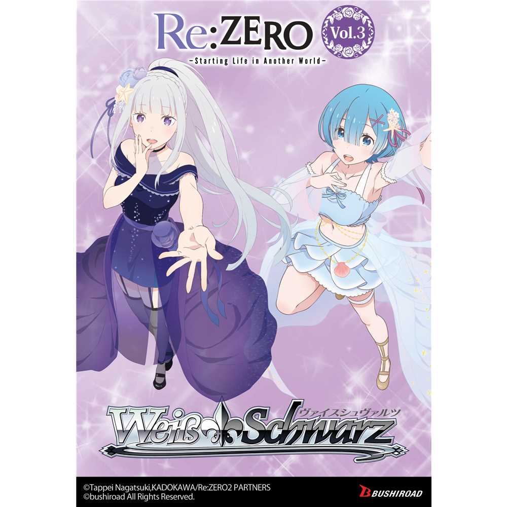 BOOSTER BOX WEISS SCHWARZ RE:ZERO -STARTING LIFE IN ANOTHER WORLD- VOL.3 (12 BOOSTERS) - ENG