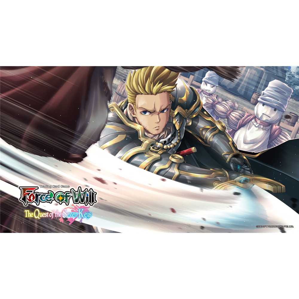 1 KIT PRERELEASE E4 THE QUEST OF THE SEVEN KEYS (2 PLAYMAT + 12 PROMO) + 72 BOOSTERS FOW E4