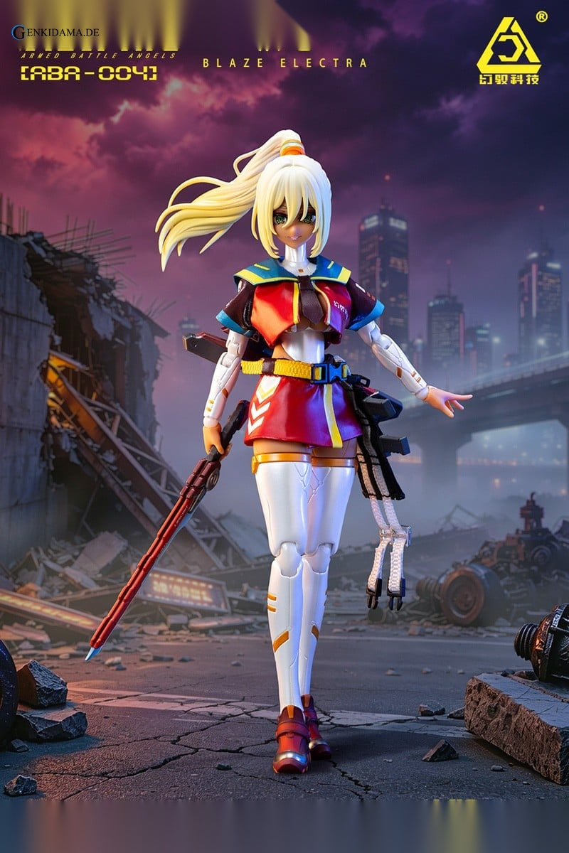 `Armed Battle Angels` Series ABA-004 Blaze Electra 1/12 Scale Action Figure