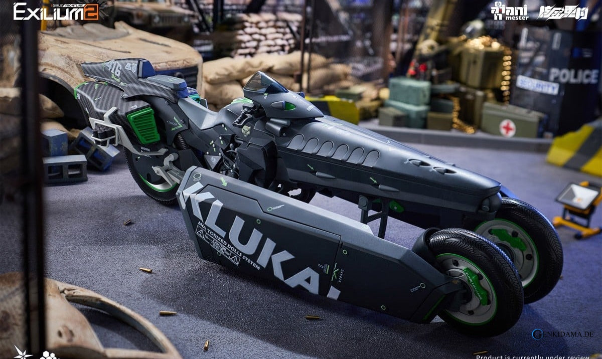 Girls` Frontline 2: Exilium Klukai -Speed Star- 1/12 Scale Completed Action Figure & Motorcycle 1/12 Scale Plastic Model Kit Set