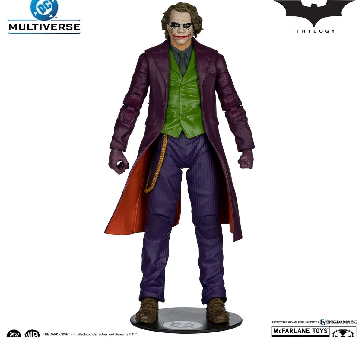 DC Comics - DC Multiverse: 7 Inch Action Figure - Deluxe Theatrical Edition: The Joker [Movie / The Dark Knight Trilogy]