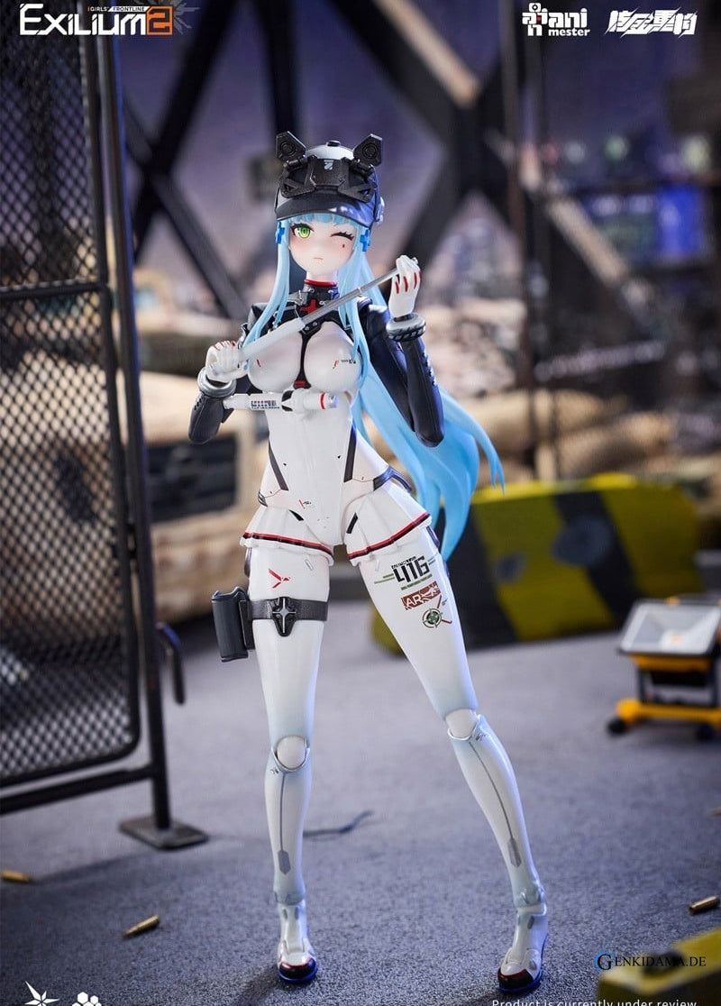 Girls` Frontline 2: Exilium Klukai -Speed Star- 1/12 Scale Completed Action Figure & Motorcycle 1/12 Scale Plastic Model Kit Set