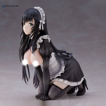 "Black-haired Maid" illustration by Io Haori