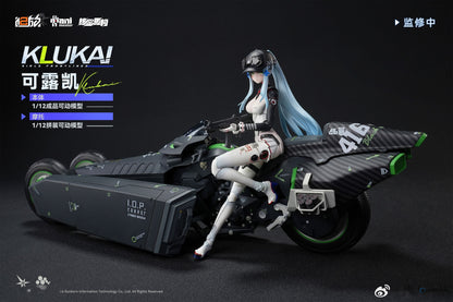 Girls` Frontline 2: Exilium Klukai -Speed Star- 1/12 Scale Completed Action Figure & Motorcycle 1/12 Scale Plastic Model Kit Set