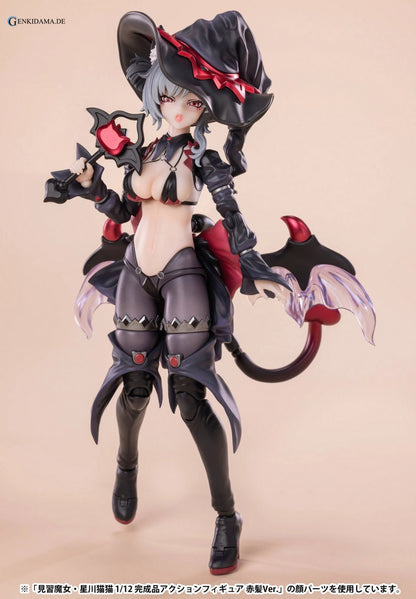 Apprentice Witch Hoshikawa Neco 1/12 Complete Model Action Black Hair Ver.