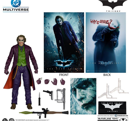 DC Comics - DC Multiverse: 7 Inch Action Figure - Deluxe Theatrical Edition: The Joker [Movie / The Dark Knight Trilogy]