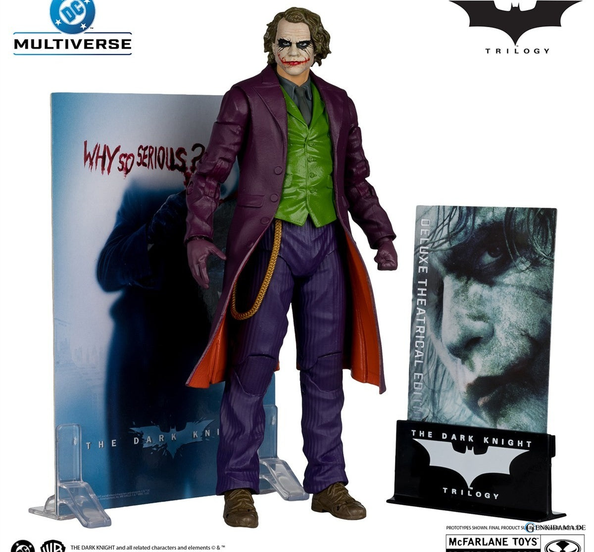 DC Comics - DC Multiverse: 7 Inch Action Figure - Deluxe Theatrical Edition: The Joker [Movie / The Dark Knight Trilogy]