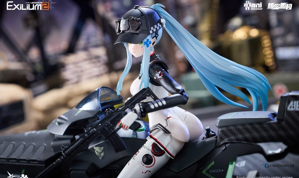 Girls` Frontline 2: Exilium Klukai -Speed Star- 1/12 Scale Completed Action Figure & Motorcycle 1/12 Scale Plastic Model Kit Set