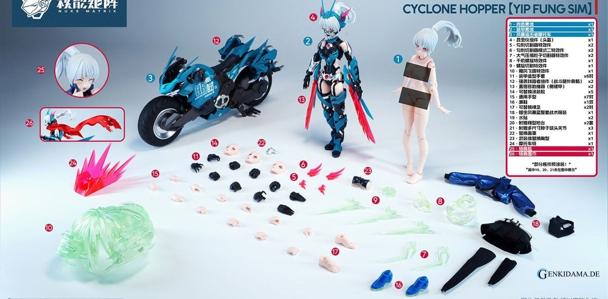 CYBER FOREST [FANTASY GIRLS] CYCLONE HOPPER: YIP FUNG SIM (Plastic model)