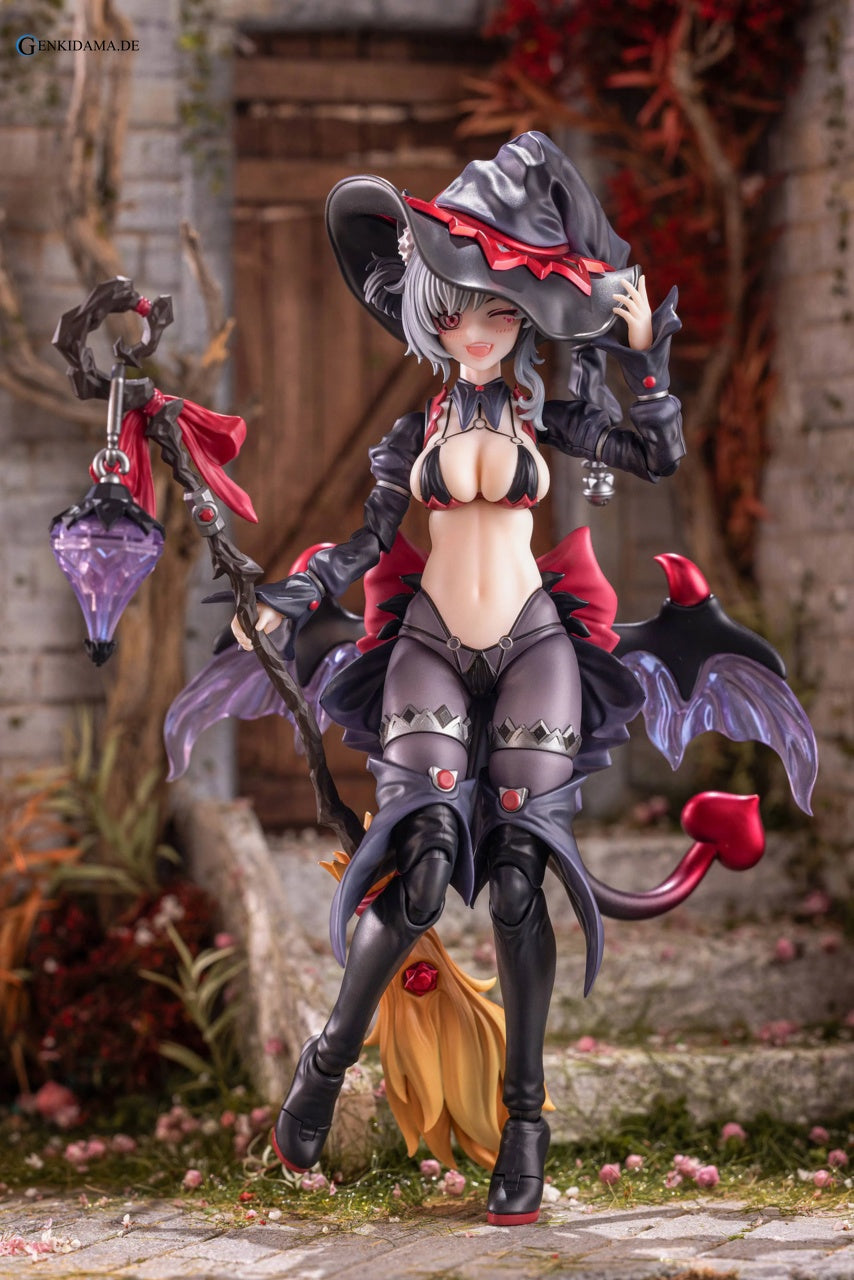 Apprentice Witch Hoshikawa Neco 1/12 Complete Model Action Black Hair Ver.