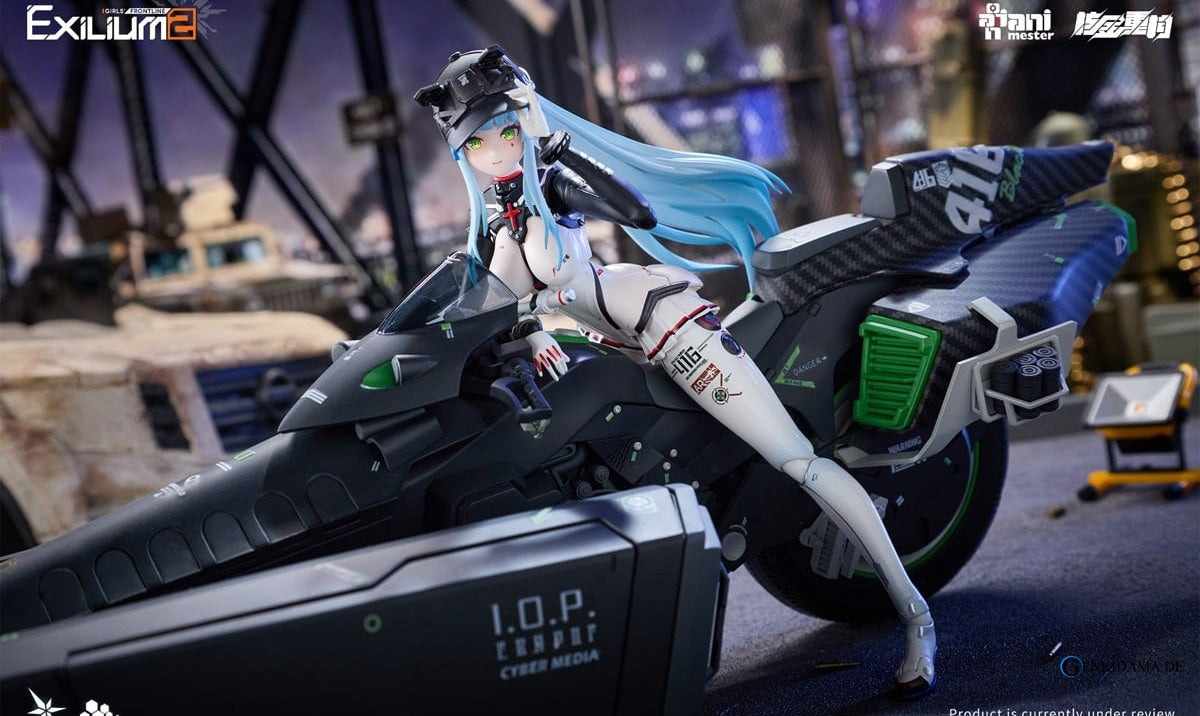 Girls` Frontline 2: Exilium Klukai -Speed Star- 1/12 Scale Completed Action Figure & Motorcycle 1/12 Scale Plastic Model Kit Set