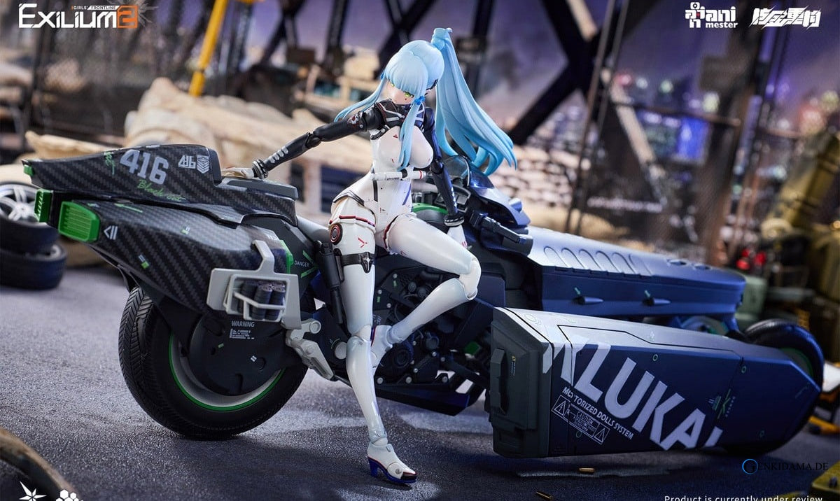 Girls` Frontline 2: Exilium Klukai -Speed Star- 1/12 Scale Completed Action Figure & Motorcycle 1/12 Scale Plastic Model Kit Set