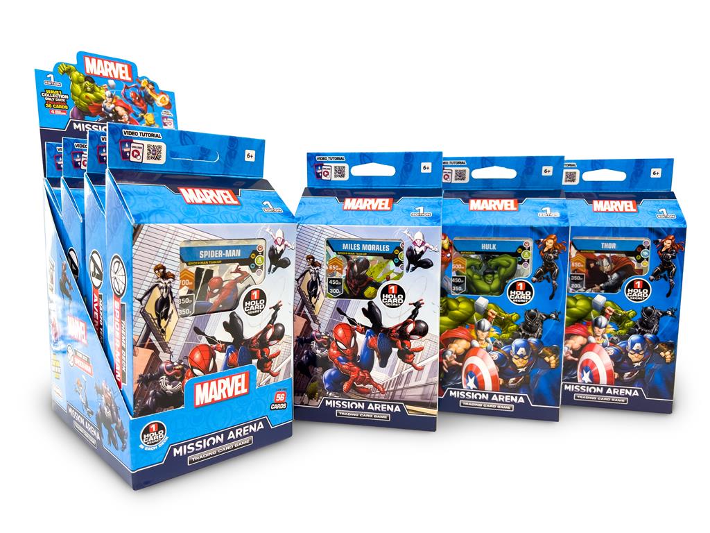 Marvel Mission Arena TCG - Starter Display (4 Decks) - EN - Anime Figuren günstig kaufen