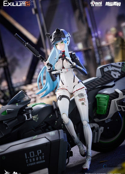 Girls` Frontline 2: Exilium Klukai -Speed Star- 1/12 Scale Completed Action Figure & Motorcycle 1/12 Scale Plastic Model Kit Set